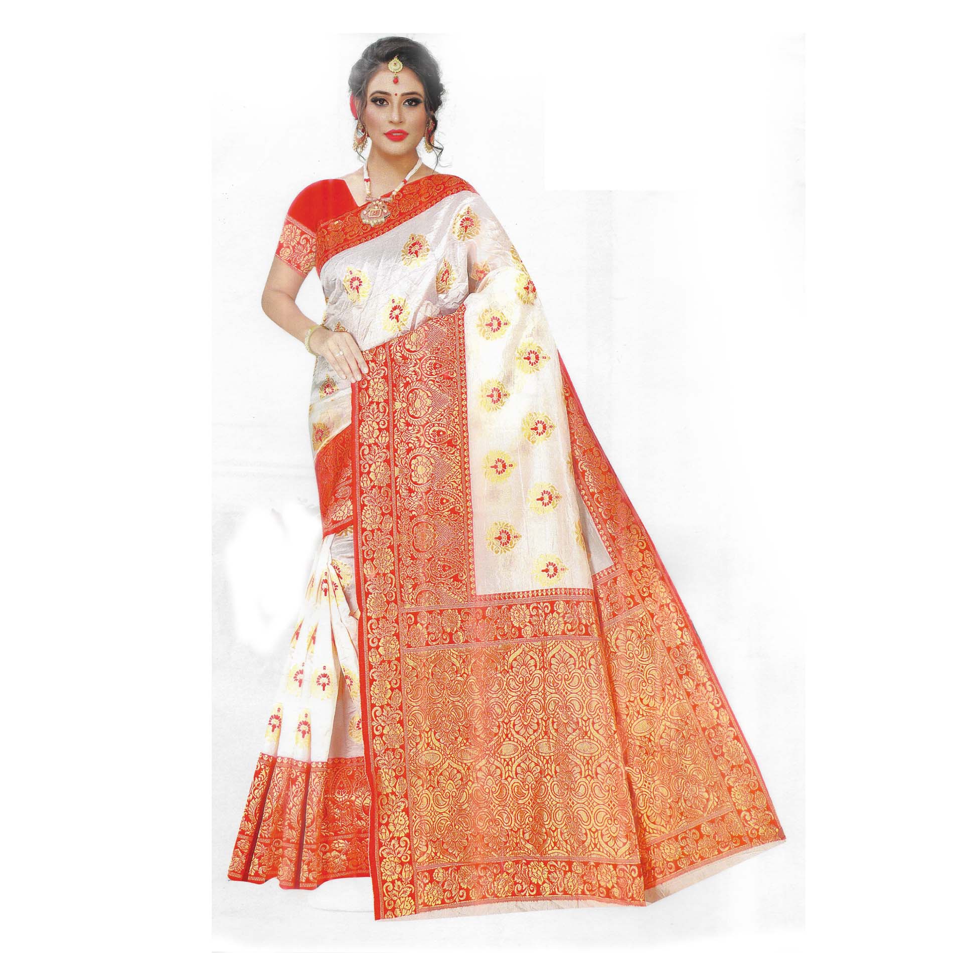 Red White Black with Zig Zag Design Pure Cotton Mulmul Printed Sarees at Rs  500 / Piece in Jodhpur